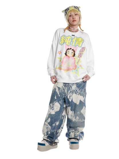 Loose Long Sleeve Sweatshirt【s0000014377】