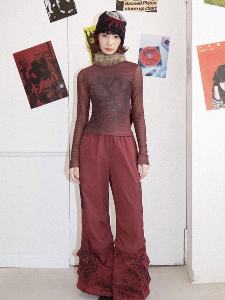 High Waisted Straight Leg Pants【s0000012270】