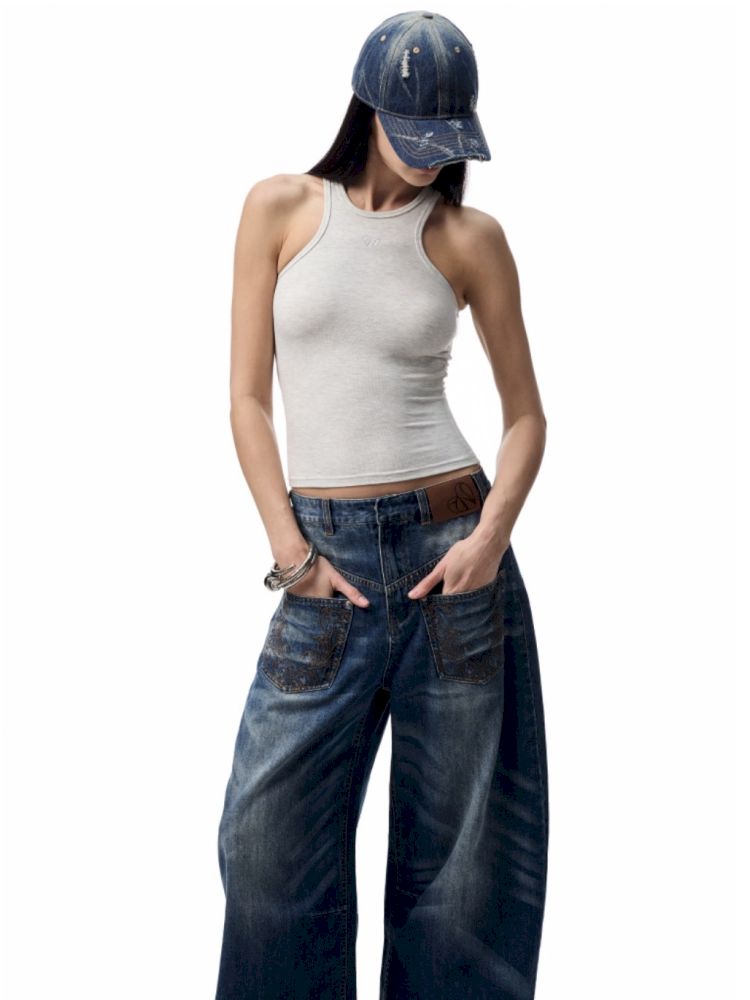 Classic Washed Cowboy Baseball Cap【s0000012395】