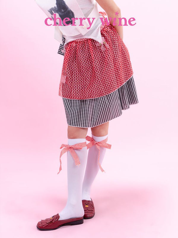 SepARATE APRON COMBINATION HALF SKIRT [S0000009328]