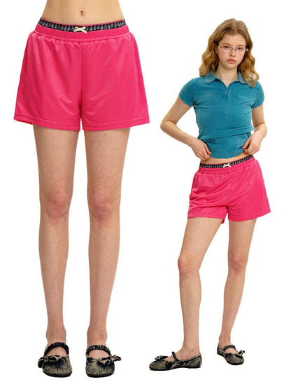 Fake Two-Piece Mesh Shorts Pants【s0000017421】