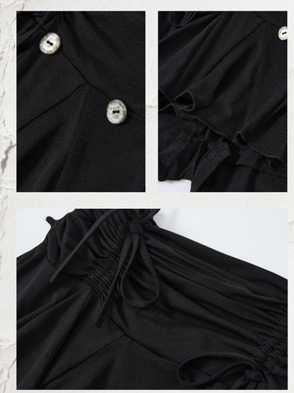 Pleated Irregular A-Line Skirt【s0000016271】