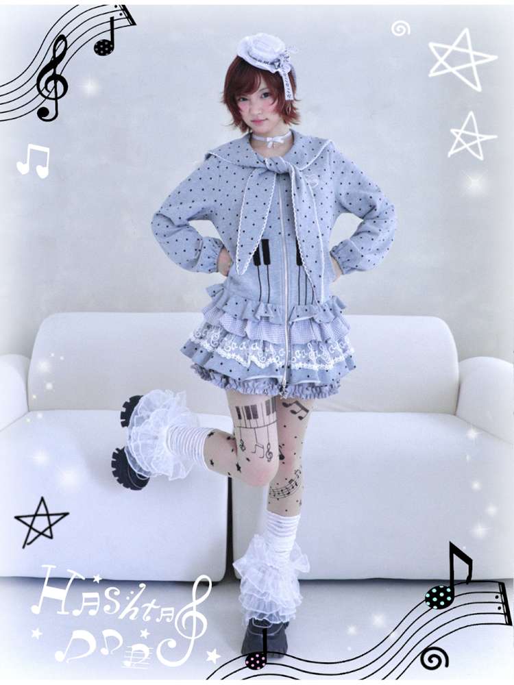 Antique Ghost Girl Gray Sailor Dress【s0000014696】