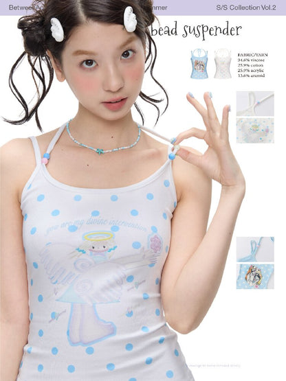 Childlike Beaded Camisole Top【s0000016409】