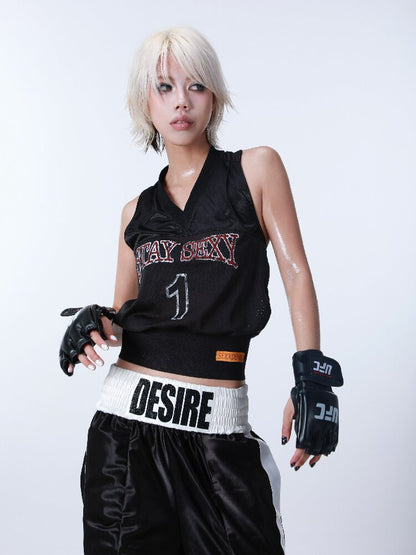 Sexy Print Halterneck Strap Vest【s0000016630】