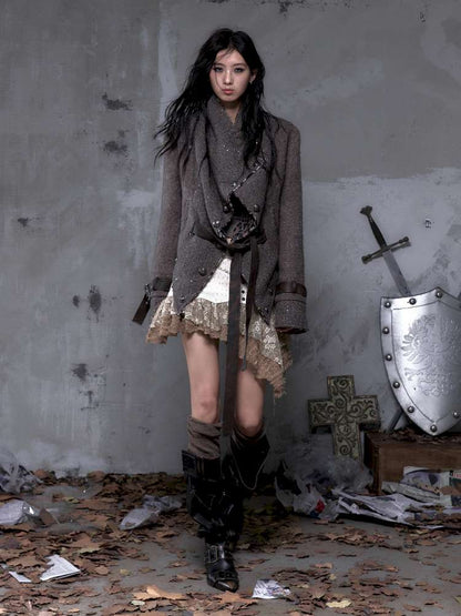 Chanel-Style Reversible Fleece Coat【s0000014462】