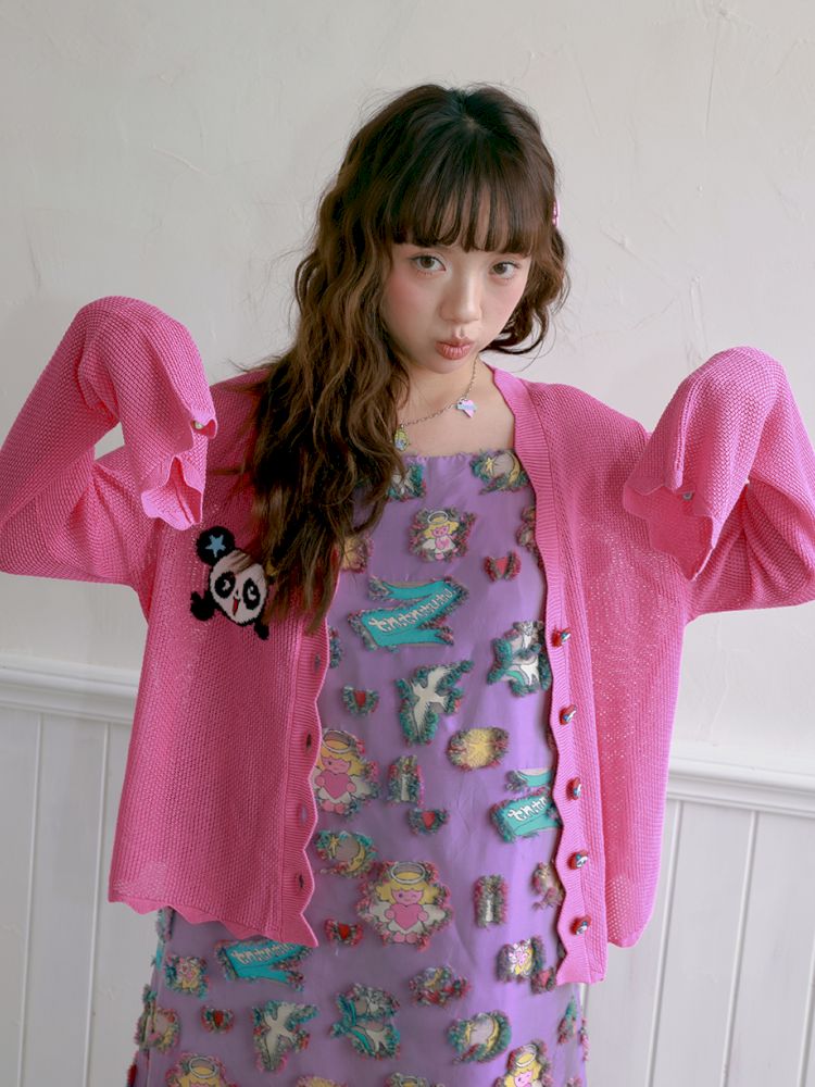 Panda Thin Knitted Cardigan【s0000012758】