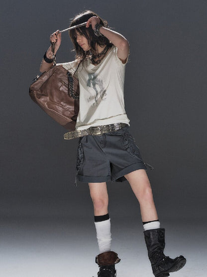 Washed Street Multi Pocket Shorts【s0000016229】