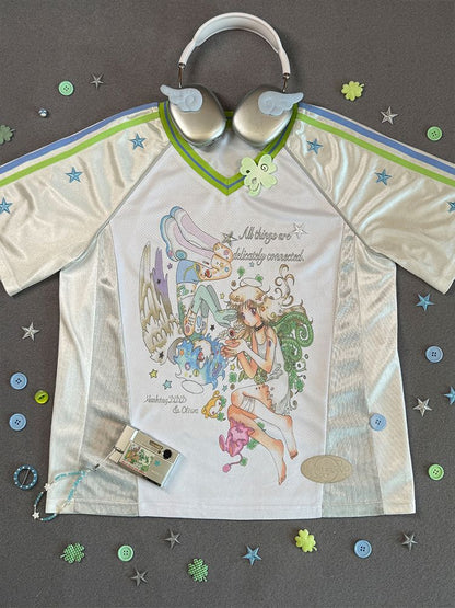 Patchwork Short Sleeve Jersey【s0000012196】