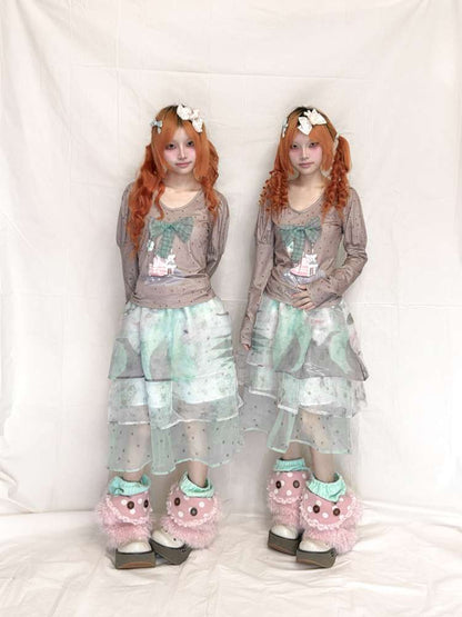 Bubble Long Sleeved Cake Top【s0000015209】