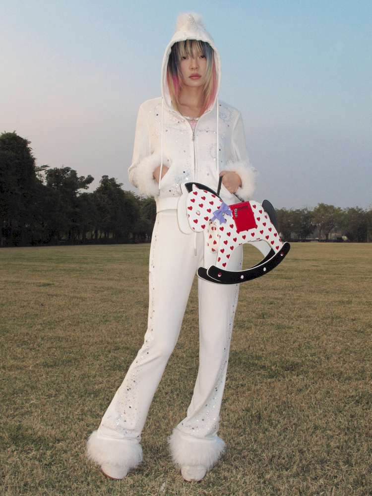 Horse Unicorn Velvet Diamond Pant【s0000015378】