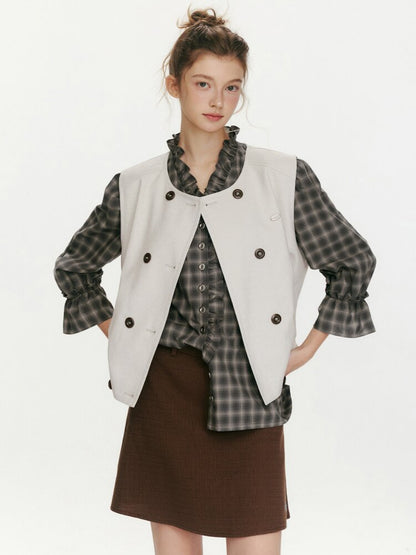 Lily Valley Double Breasted Vest【s0000015674】