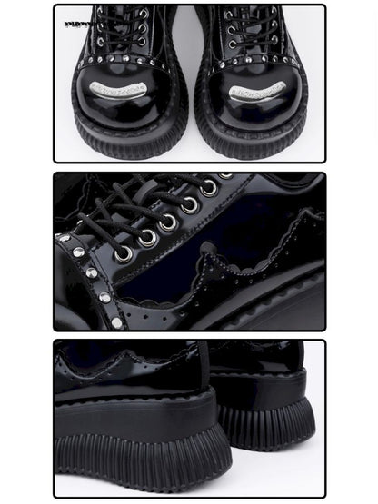 Metal Punk Hundred Small Leather Shoes【s0000011718】