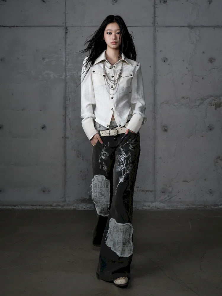 Leather Detachable Long-Sleeved Shirt【s0000014119】