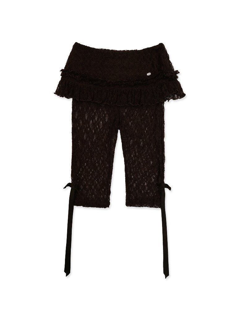 Fake Two Ruffled Lace Skirt Panties【s0000017909】