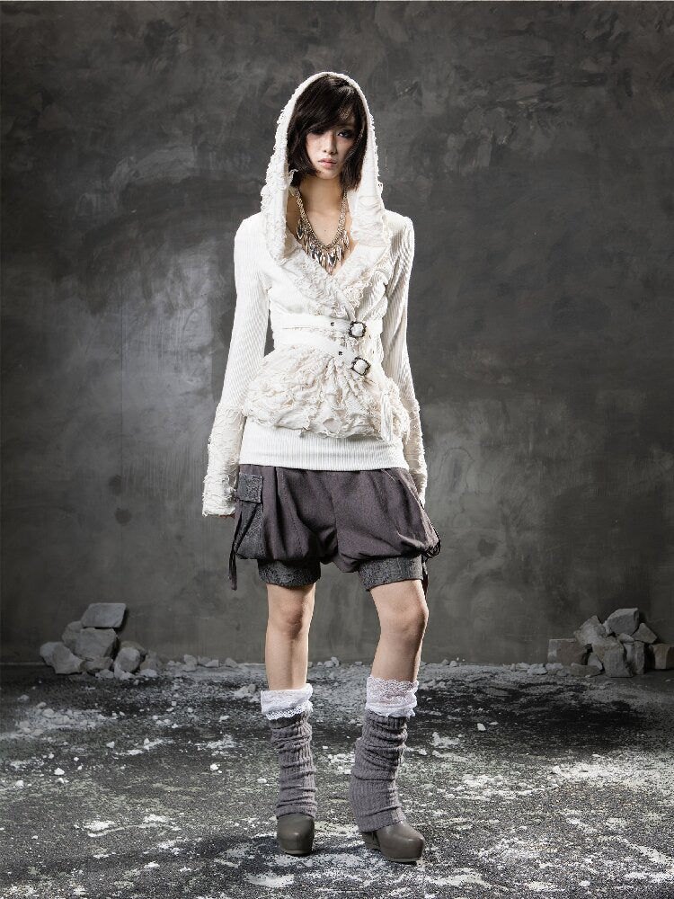 Lace Stitching Bud Shorts【s0000015948】