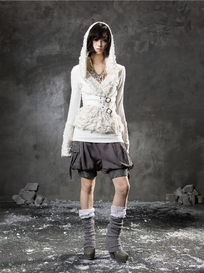 Lace Stitching Bud Shorts【s0000015948】
