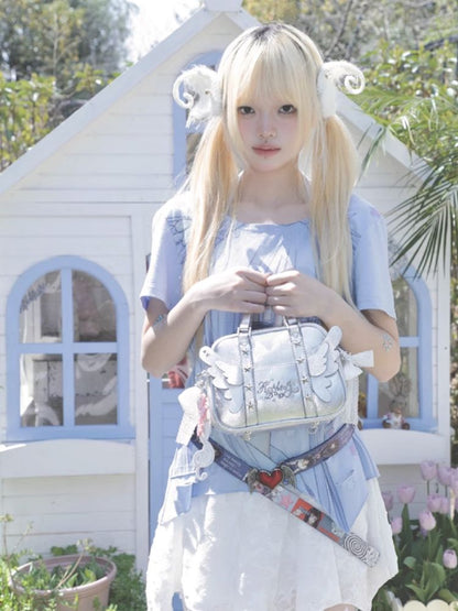 Angel wings multiple back double-sided pain bag【s0000012337】