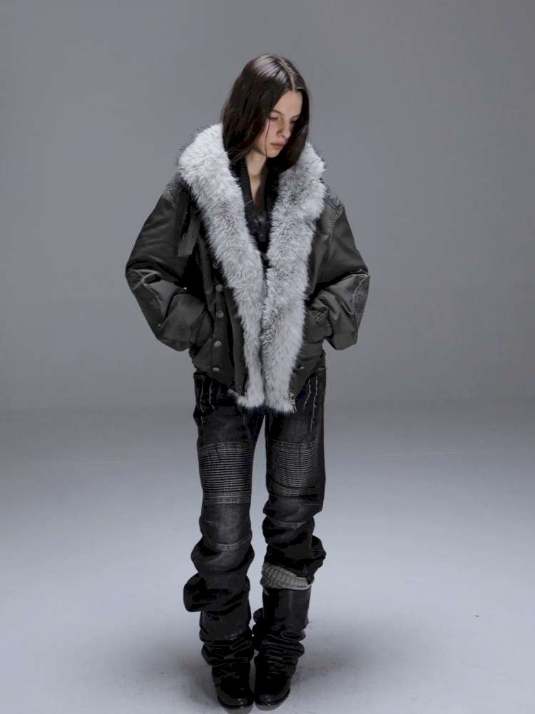 Loose Oversized Fur Collar Down Jacket【s0000014709】