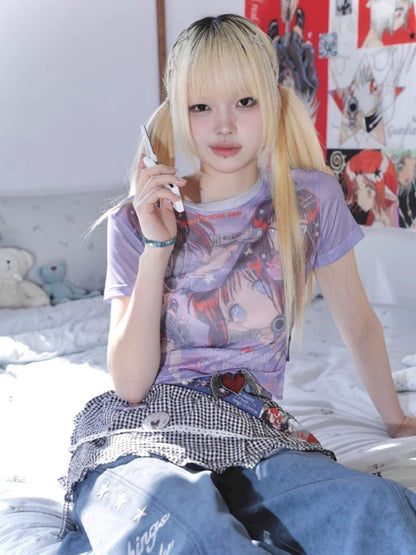 KillAngel Short Sleeve Mesh T-Shirt【s0000012330】