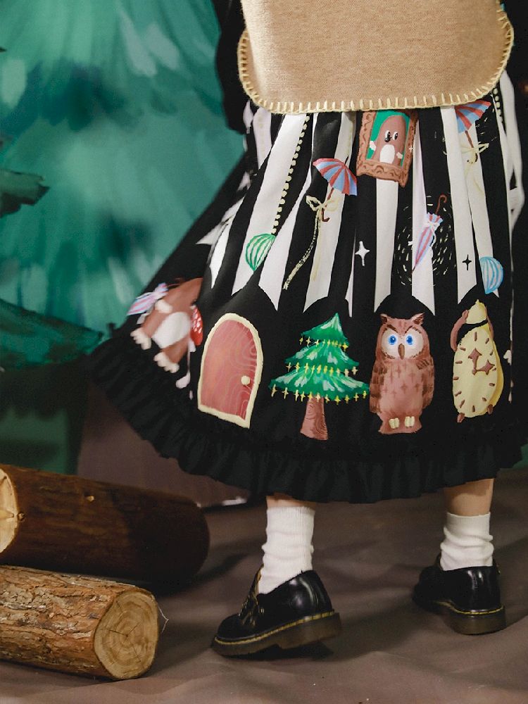 Stereoscopic Embroidered Organs Half Skirt【s0000005682】