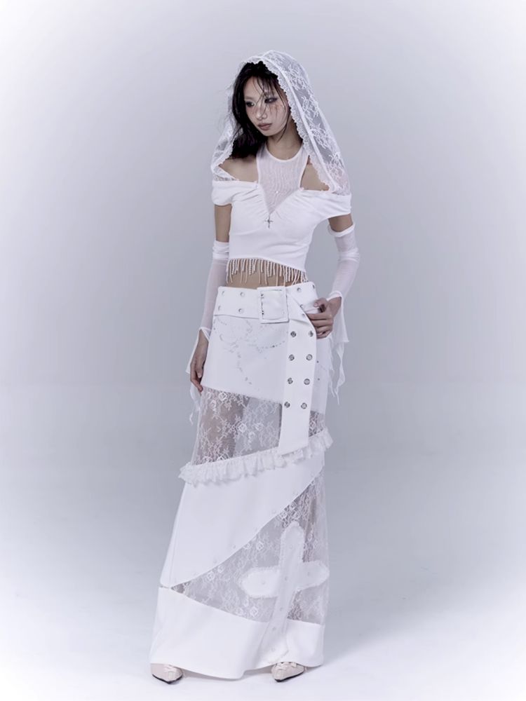 Low waist thin straight long skirt【s0000012381】