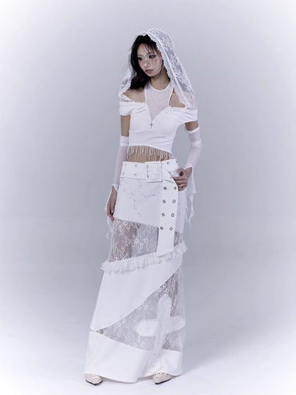 Low waist thin straight long skirt【s0000012381】