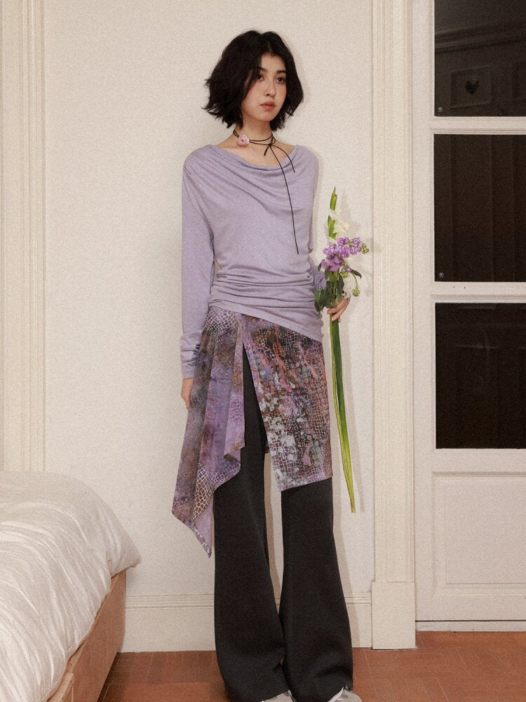 Modal Wool One Shoulder Knitwear【s0000015464】