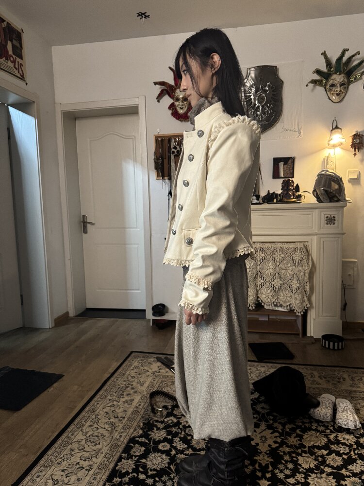 Mid-Century Lantern Buttoned Culottes【s0000017969】