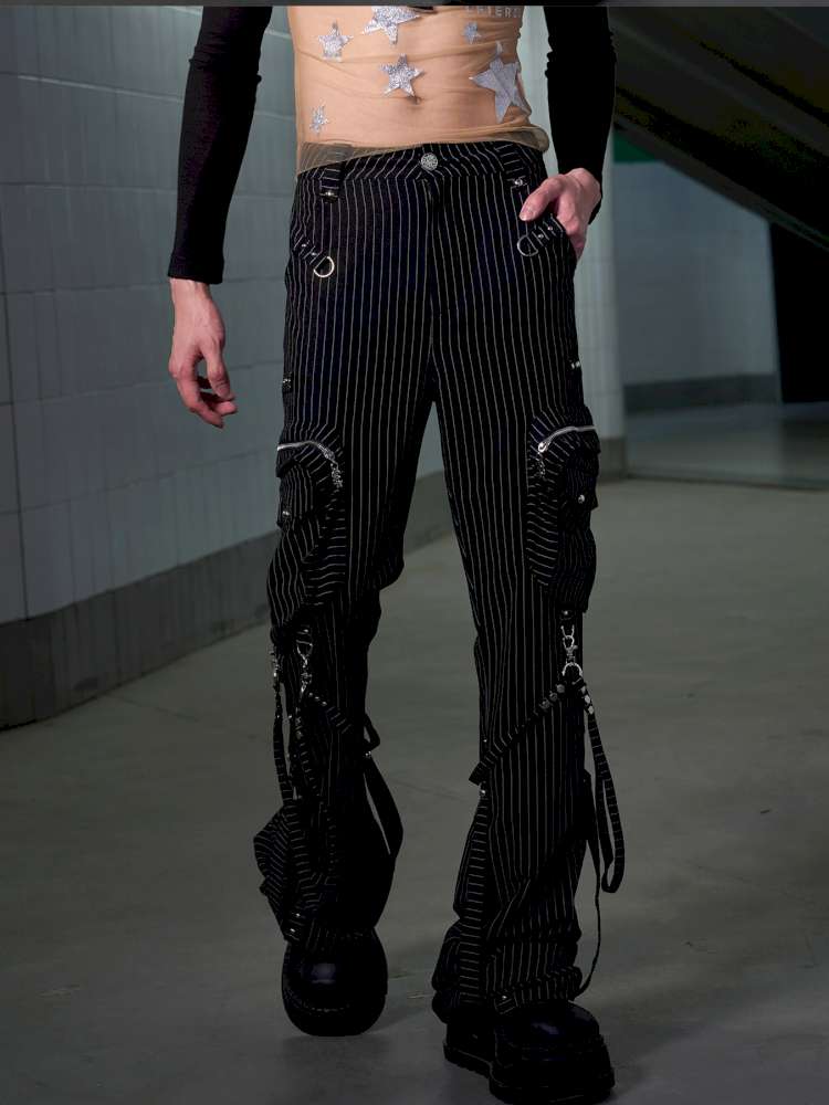 Stacked Striped Pants【s0000014643】