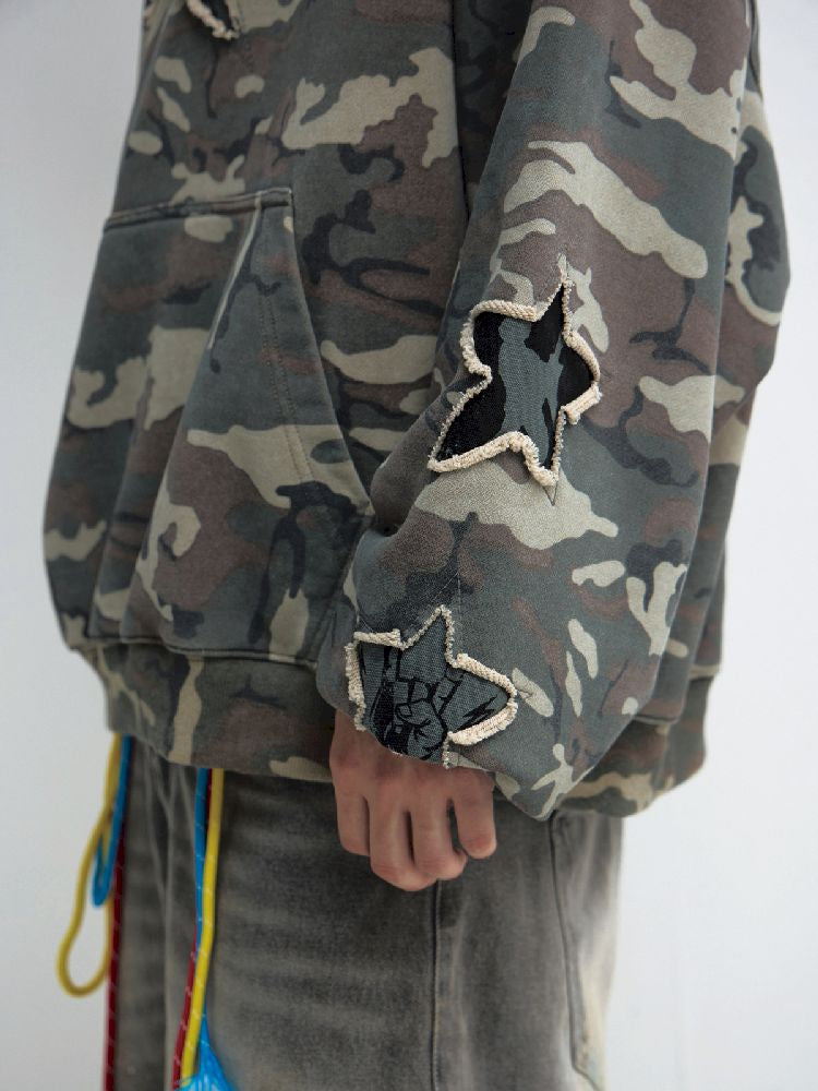 Camouflage Hooded Sweatshirt【s0000011694】