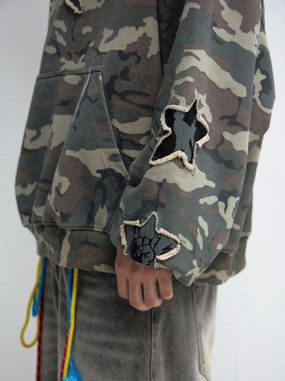 Camouflage Hooded Sweatshirt【s0000011694】
