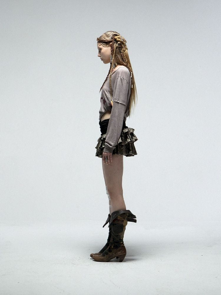 Multi-Layer Pleated Puffy Cake Skirt【s0000012215】