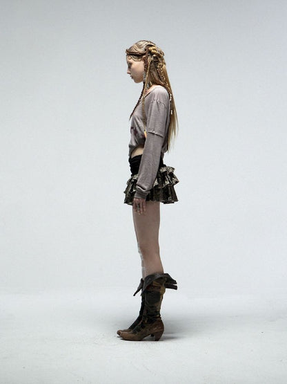 Multi-Layer Pleated Puffy Cake Skirt【s0000012215】