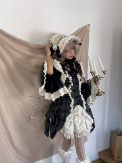 레이스 ji 슬리브 도베 테일 불규칙한 셔츠 [S0000011340]