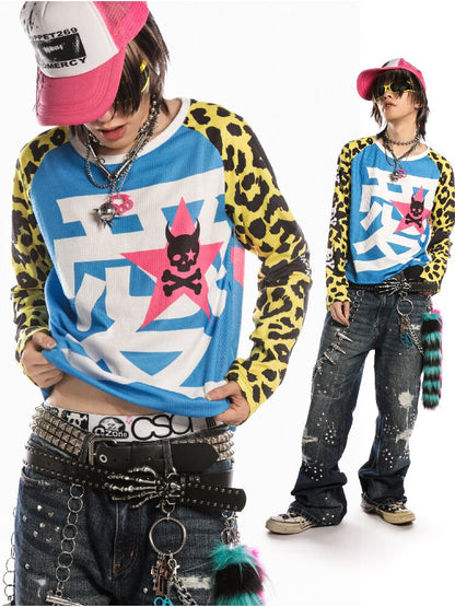 American Flag Skull Long Sleeve【s0000019127】