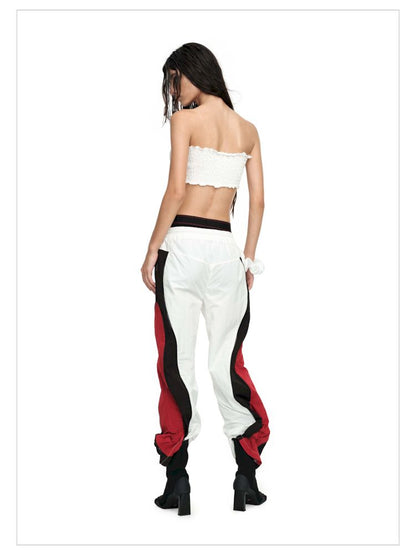 Double Waisted Colorblocked Sport Punch Pants【s0000009959】