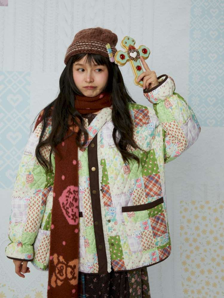 Cartoon Bear Warm Neck Scarf【s0000015040】