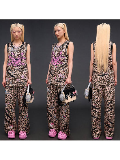 Leopard Zebra Skull Print Vest【s0000017845】