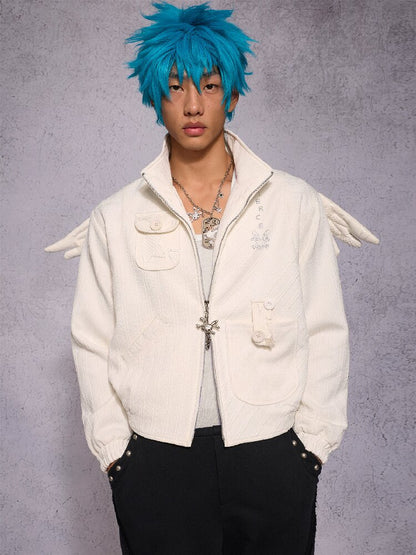 Knit Patchwork Rhinestone Jacket【s0000019148】