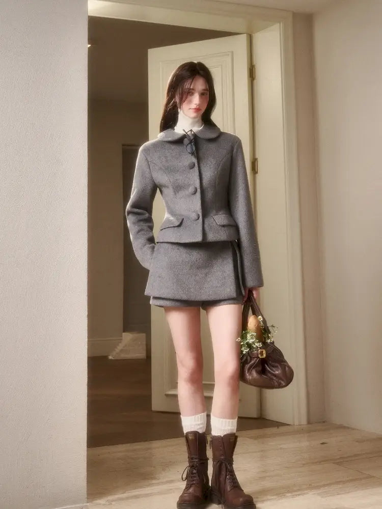 Smooth-Pile Coat & Shorts【s0000014327】