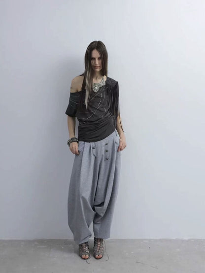 Retro Knitted Harem Leggings【s0000016573】