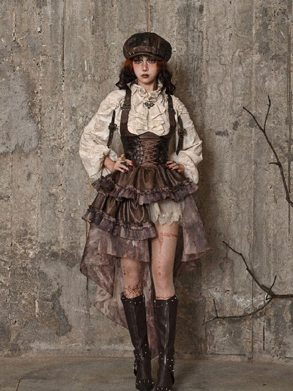 Chest Brace Strappy Trailing Skirt【s0000005226】