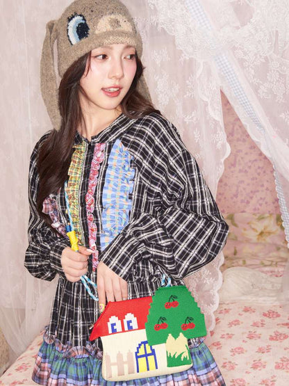 Red House Cherry Tree Knit Crossbody Bag【s0000014826】