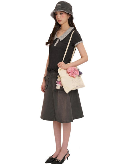 Shell label short sleeve t-shirt【s0000013454】