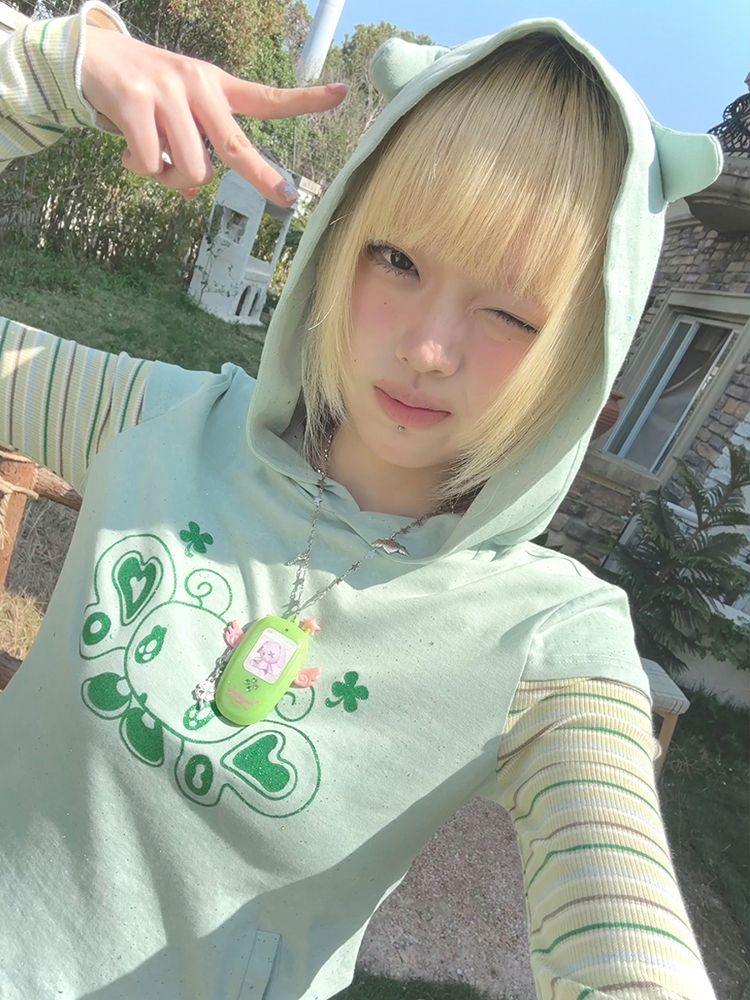 Clover Wings Angel Vintage Cell Phone Necklace【s0000012204】