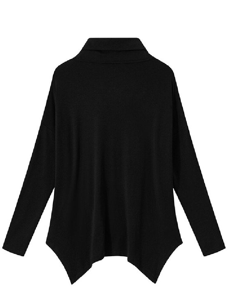 Swing Collar Irregular Wool Sweater【s0000019005】