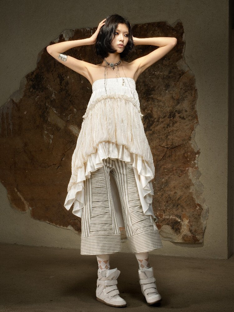 Irregular High Waisted Bandeau Skirt【s0000016929】