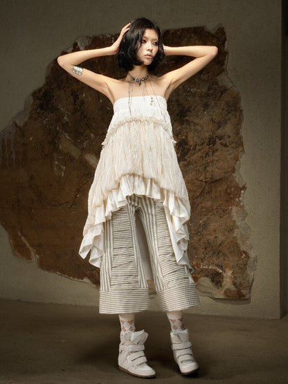 Irregular High Waisted Bandeau Skirt【s0000016929】