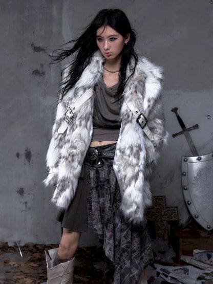 Eco-Friendly Faux Fur Coat【s0000014479】